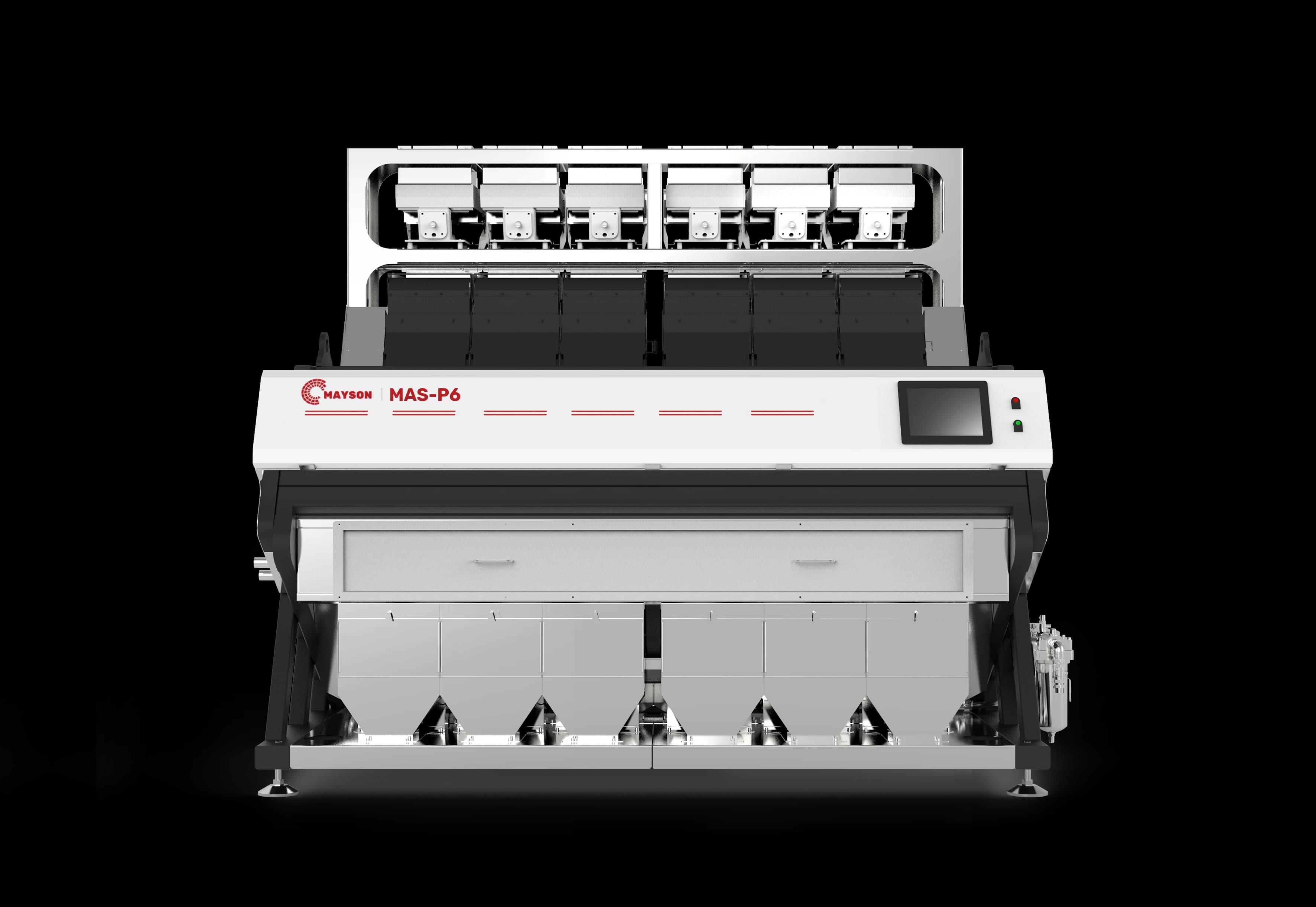 Mayson MAS-P PET material sorter, front view.