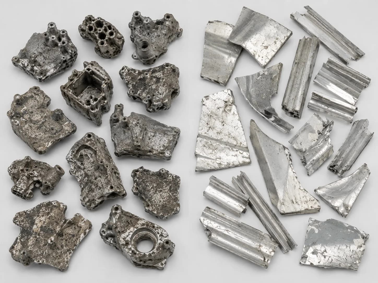Cast aluminum versus wrought aluminum separation application on FR-XRT.