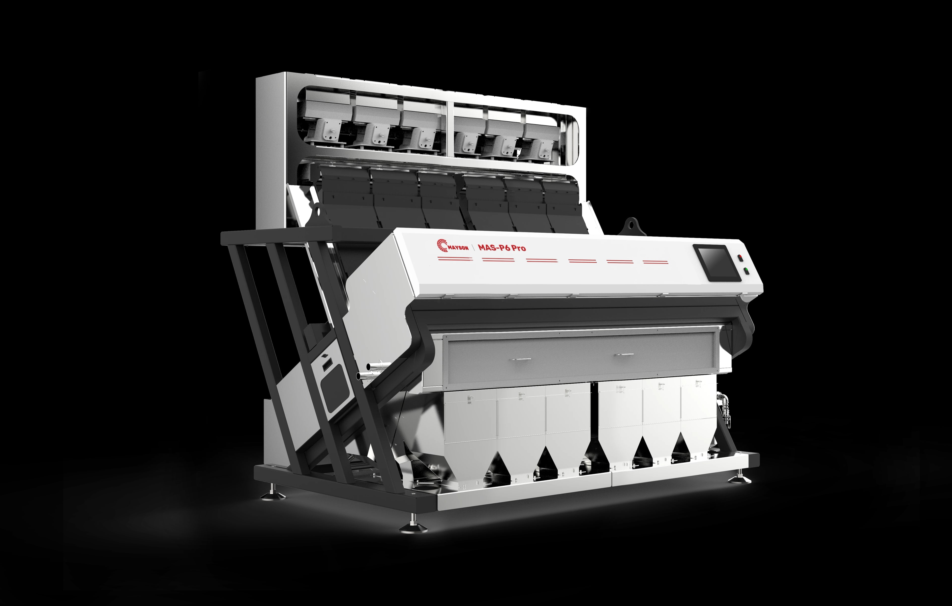 Mayson MAS-P Pro polymer sorter, side view