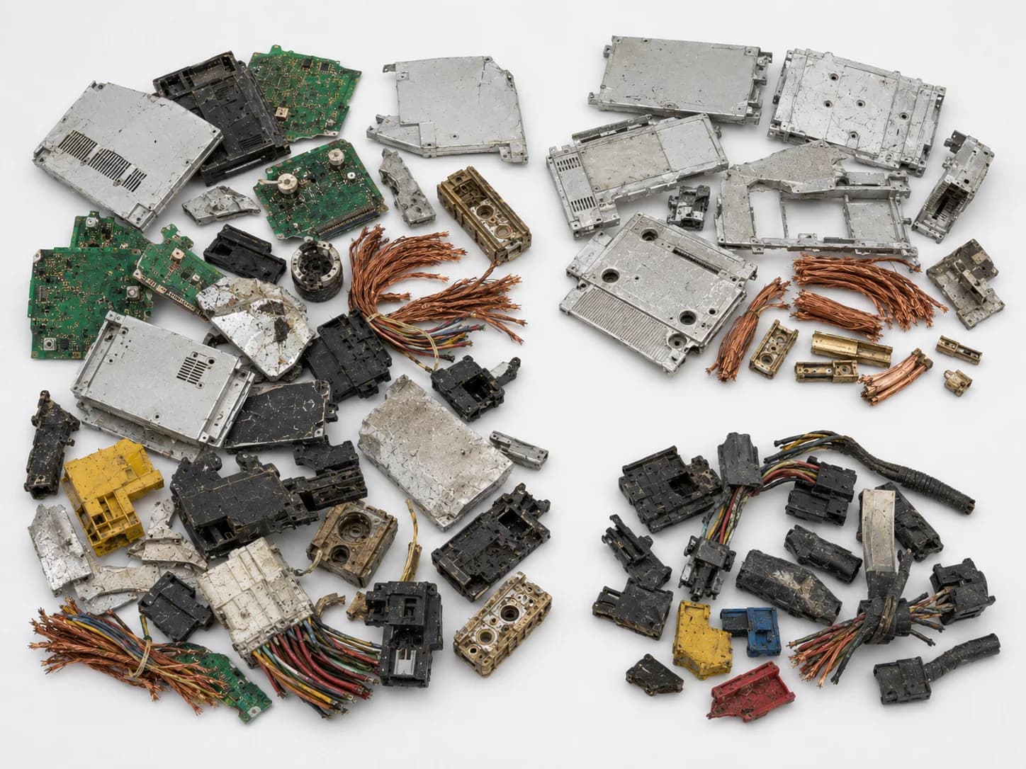 E-waste, PCB and wire harness sorting application on FR-XRT Pro.