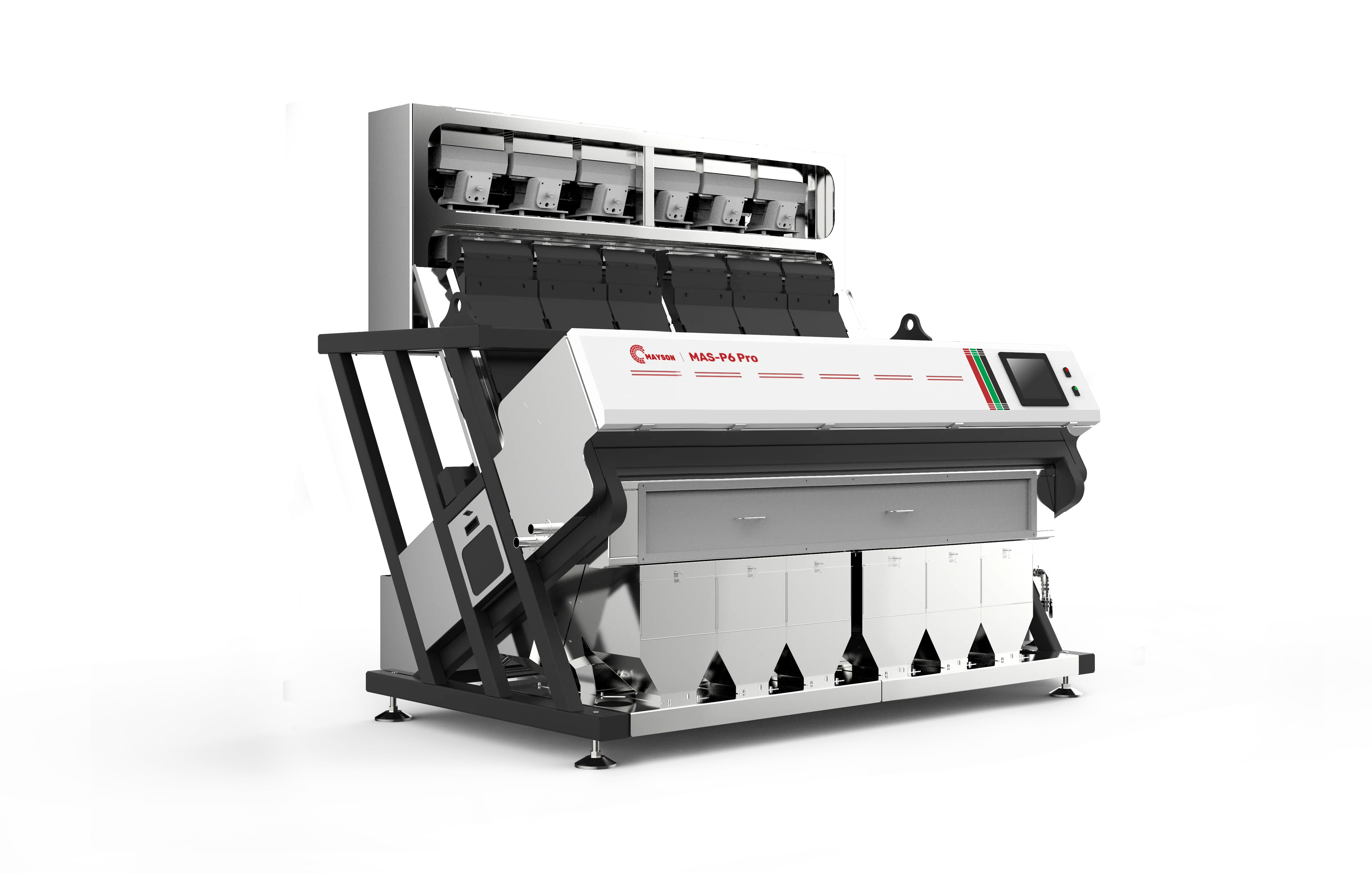 Mayson MAS-P Pro polymer sorter, side view